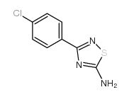 5-氨基-3-(4-氯苯基)-1,2,4-噻二唑 结构式