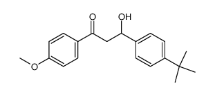 3-(4-叔丁基苯基)-3-羟基-1-(4-甲氧基苯基)丙-1-酮 结构式