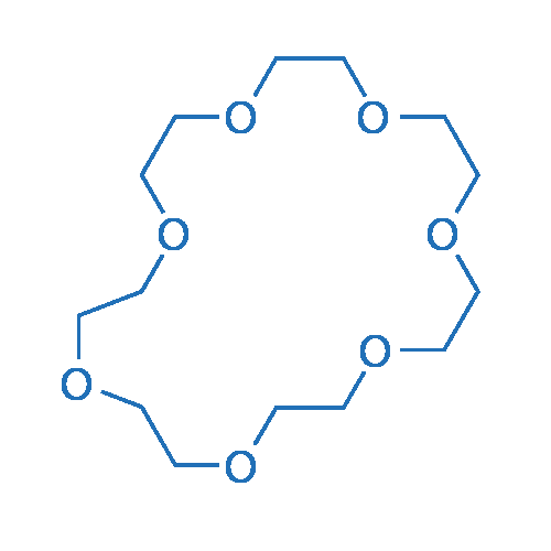 1,4,7,10,13,16,19-七氧杂环二十一烷 结构式