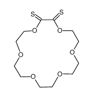 1,4,7,10,13,16-六氧杂环十八烷-2,3-二硫酮 结构式