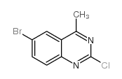 6-溴-2-氯-4-甲基喹唑啉 结构式
