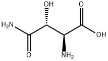 (2S,3R)-3-羟基天冬酰胺 结构式