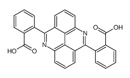Pyrido[2,3,4,5-lmn]phenanthridine, 5,10-bis(o-carboxyphenyl)- (4CI) 结构式