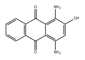 1,4-二氨基-2-羟基-9,10-蒽二酮 结构式