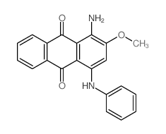 1-amino-4-anilino-2-methoxy-anthracene-9,10-dione 结构式
