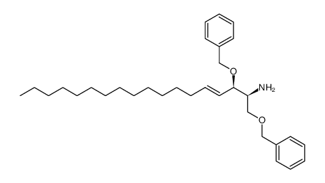 1,3-二苄氧基-4-十八碳烯-2-胺 [R-(R*,S*)]- 结构式