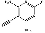 4,6-二氨基-2-氯-5-嘧啶甲腈 结构式
