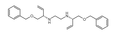 1,2-Ethanediamine, N1,N2-bis[(1S)-1-[(phenylmethoxy)methyl]-2-propen-1-yl]- 结构式
