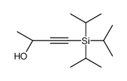 3-Butyn-2-ol, 4-[tris(1-methylethyl)silyl]-, (2R)- 结构式