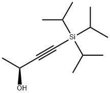 (2S)-4-[三(1-甲基乙基)硅基]-3-丁炔-2-醇 结构式