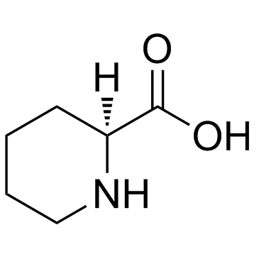 L-哌啶-2-甲酸 结构式