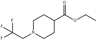 1-(2,2,2-三氟乙基)哌啶-4-羧酸乙酯 结构式