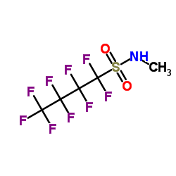 N-甲基-1,1,2,2,3,3,4,4,4-九氟代-1-丁烷磺酰胺 结构式