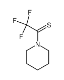 Ethanethione, 2,2,2-trifluoro-1-(1-piperidinyl)- 结构式