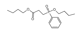 Propanoic acid, 3-(butoxyphenylphosphinyl)-, butyl ester 结构式