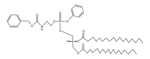 Carbamic acid, (2-hydroxyethyl)-, benzyl ester, phenyl hydrogen phosphate (ester), ester with 1,2-distearin, L- (8CI) 结构式