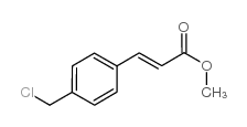 (E)-甲基3-(4-(氯甲基)苯基)丙烯酸酯 结构式