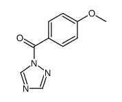 (4-甲氧基苯基)-(1,2,4-三唑-1-基)甲酮 结构式