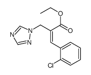 (E)-2-((1H-1,2,4-三氮唑-1-基)甲基)-3-(2-氯苯基)丙烯酸乙酯 结构式