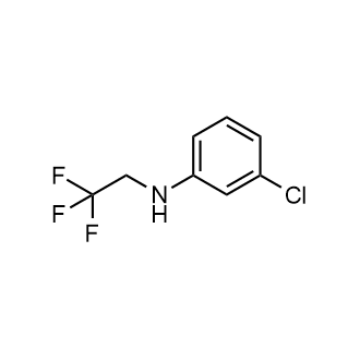 3-氯-N-(2,2,2-三氟乙基)苯胺 结构式