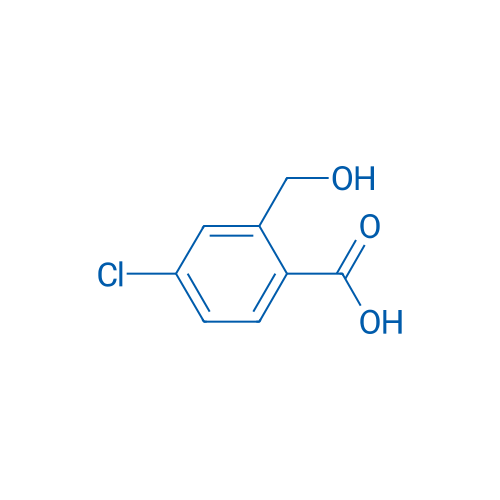 4-氯-2-羟甲基苯甲酸 结构式