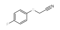 (4-氟苯基硫)乙腈 结构式