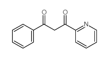 1-苯基-3-(2-吡啶基)-1,3-丙二酮 结构式