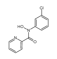 N-(3-氯苯基)-N-羟基-2-吡啶甲酰胺 结构式