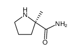 (R)-2-甲基吡咯烷-2-甲酰胺 结构式
