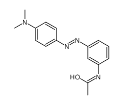 N-[3-[2-[4-(二甲氨基)苯基]偶氮基]苯基]乙酰胺 结构式