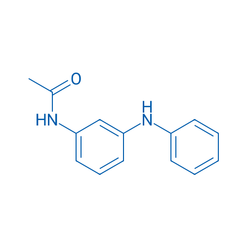 N-(3-苯基氨基苯基)-乙酰胺 结构式