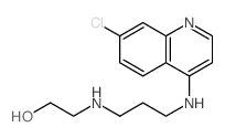 Ethanol,2-[[3-[(7-chloro-4-quinolinyl)amino]propyl]amino]- 结构式