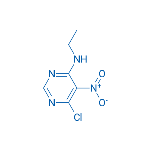 6-氯-N-乙基-5-硝基-4-嘧啶胺 结构式
