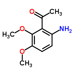 2,3-二甲氧基-6-氨基苯乙酮 结构式