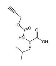 N-[(2-丙炔-1-基氧基)羰基]-L-亮氨酸 结构式
