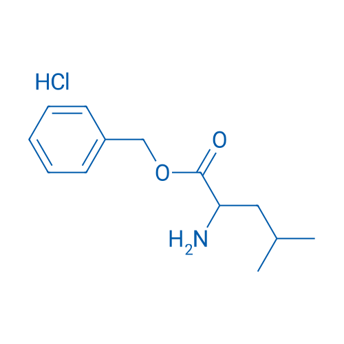 2-氨基-4-甲基戊酸苄酯盐酸盐 结构式