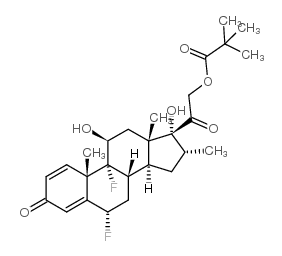 化合物Flumethasone pivalate(储存“-20℃”；运输“冰袋”) 结构式