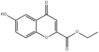6-羟基-4-氧代-4H-色烯-2-甲酸乙酯 结构式