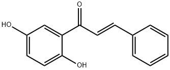 (E)-1-(2,5-二羟基苯基)-3-苯基丙-2-烯-1-酮 结构式