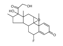 (4AS,4BS,5AS,6AS,7R,8R,9AS,9BS,11S)-11-氟-7-羟基-7-(2-羟基乙酰基)-4A,6A,8-三甲基-5A,6,6A,7,8,9,9A,9B,10,11-十氢环戊二烯并[1,2]菲并[4,4A-B]噁丙烯-2(4AH)-酮 结构式