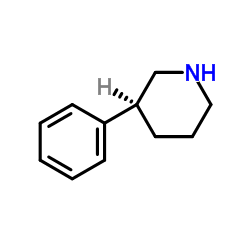 (S)-3-苯基哌啶 结构式