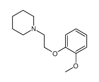 1-[2-(2-METHOXYPHENOXY)ETHYL]-PIPERIDINE 结构式