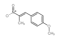 1-(对甲氧基苯基)-2-硝基丙烯 结构式