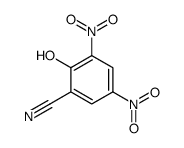 2-羟基-3,5-二硝基苯甲腈 结构式