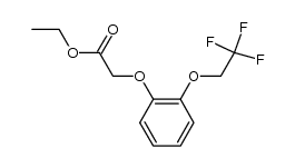 Acetic acid, 2-[2-(2,2,2-trifluoroethoxy)phenoxy]-, ethyl ester 结构式