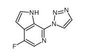 1H-Pyrrolo[2,3-c]pyridine, 4-fluoro-7-(1H-1,2,3-triazol-1-yl)- 结构式