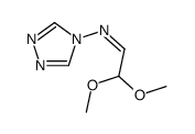 4H-1,2,4-Triazol-4-amine, N-(2,2-dimethoxyethylidene)- 结构式