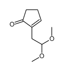 2-(2,2-二甲氧基乙基)-2-环戊烯-1-酮 结构式