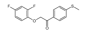 Ethanone, 2-(2,4-difluorophenoxy)-1-[4-(methylthio)phenyl]- 结构式