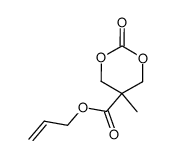 5-甲基-5-烯丙氧基羰基-1,3-二恶烷-2-酮 结构式